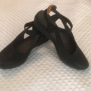 SUNDANCE Black Leather Sandal Shoe Mam’zelle